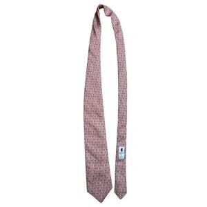 Vineyard Vines Pink Frog and Lily Pad AOP Tie 100% Silk